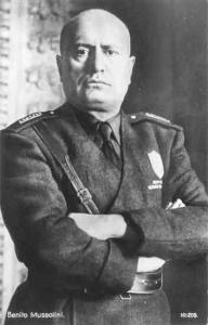 Benito Mussolini. Fundador del Partido Nacional Fascista Italiano.